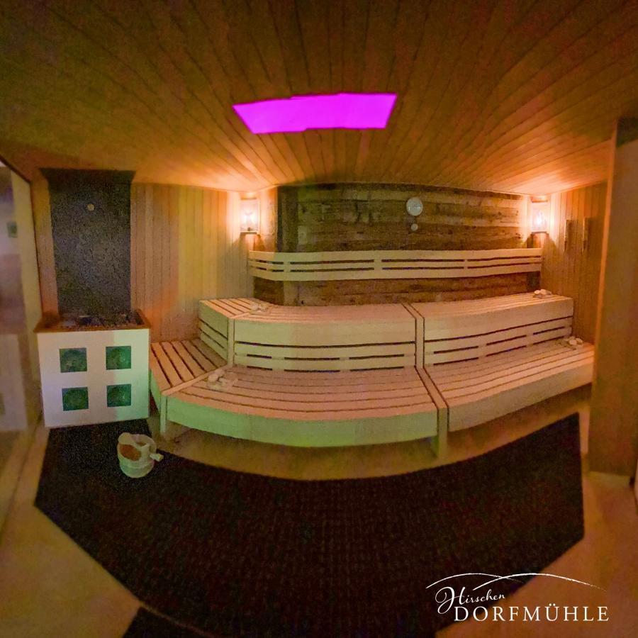 Hirschen-Dorfmuehle Hotel Biederbach Bagian luar foto